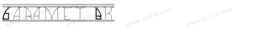 Garamet Bk字体转换